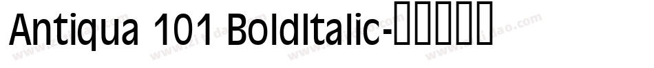 Antiqua 101 BoldItalic字体转换